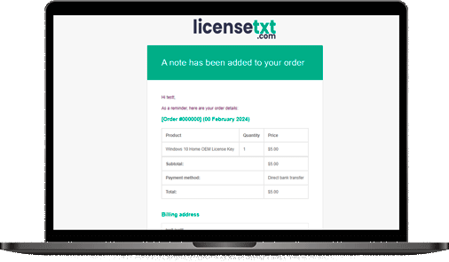 LicenseTXT Digital Product Key Code