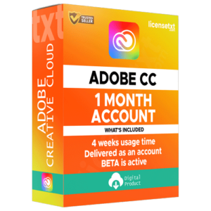 Adobe Creative Cloud Account - 1 Month